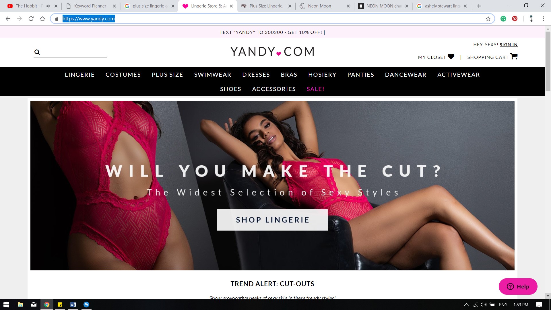 Yandy.com lingerie