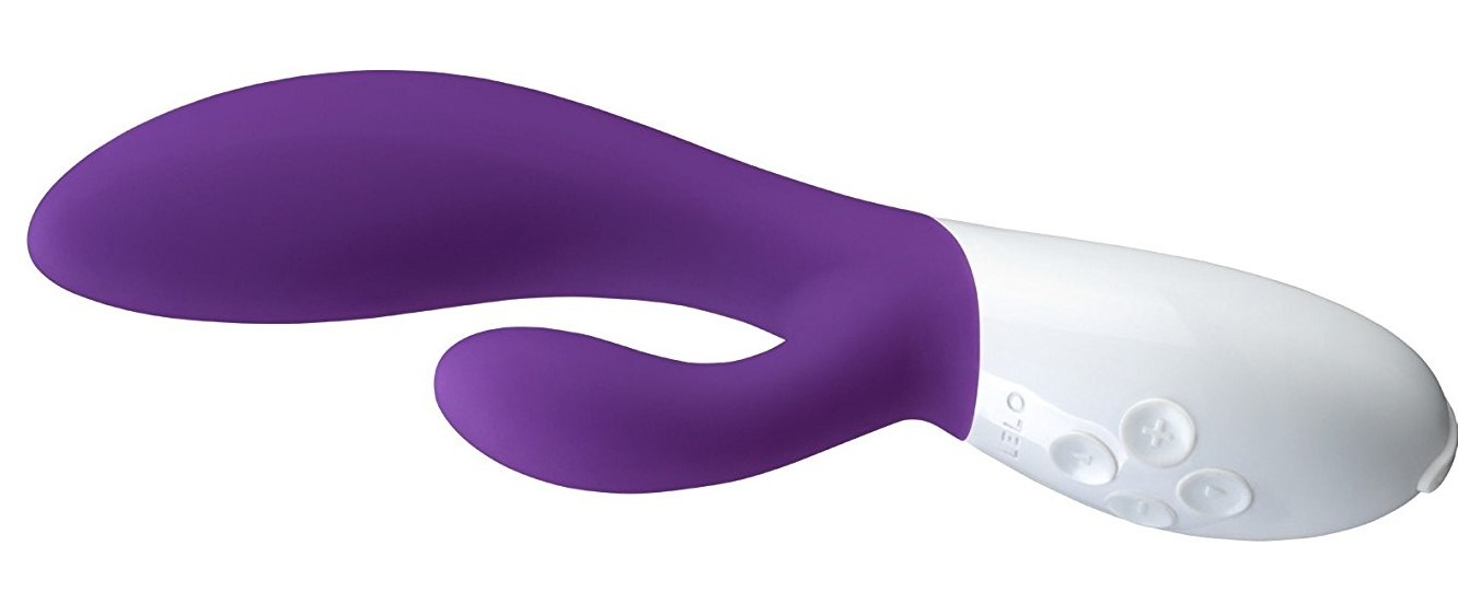 Playing around with the purple sextoy.