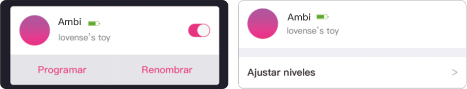 La app Lovense Remote permite elegir el nivel de poder para ajustarse a tus necesidades.