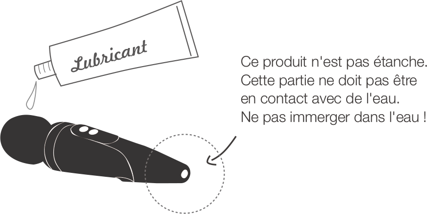 Appliquer du lubrifiant à base d'eau sur votre sextoy Domi.