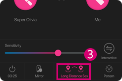 You can choose the Long distance Sex mode when using the Lovense Remote app.