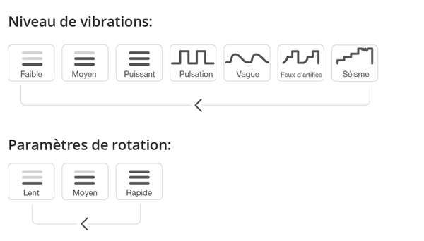 Max de Lovense instruction des boutons.