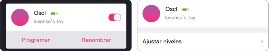 La app Lovense Remote permite elegir el nivel de poder para ajustarse a tus necesidades.